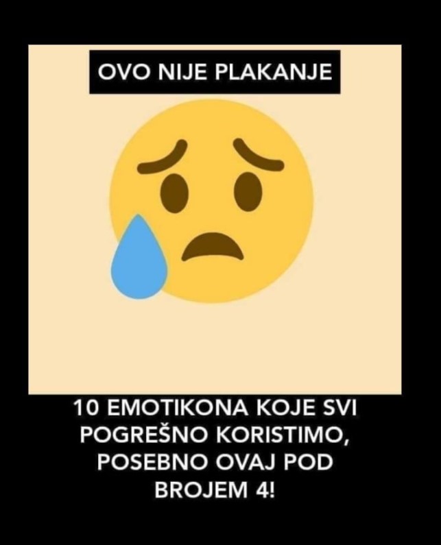 10 EMOTIKONA KOJE SKORO SVI KORISTE POGREŠNO: Ne, ovo nije plakanje, VEĆ ZNAČI…