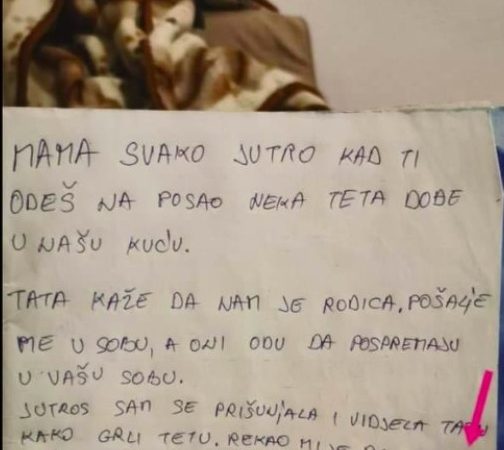 POSLIJE POSLA NA STOLU ME DOČEKALA PORUKA OD KĆERKE: Kad sam vidjela šta se desilo na kraju ZAPLAKALA SAM, razvodim se!