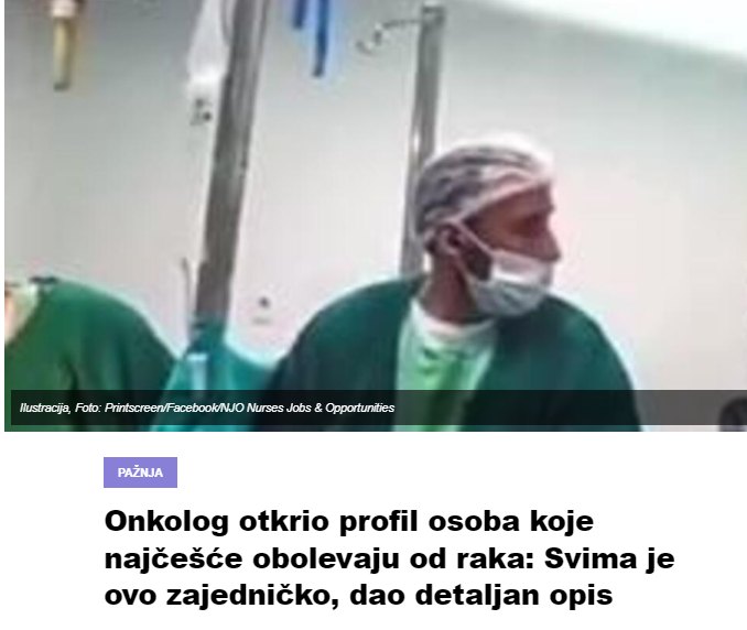 Onkolog otkrio profil osoba koje najčešće obolevaju od raka: Svima je ovo zajedničko, dao detaljan opis