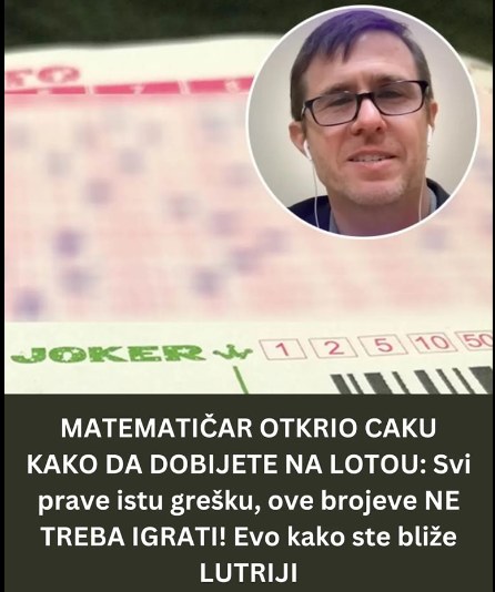 MATEMATIČAR OTKRIO CAKU KAKO DA DOBIJETE NA LOTOU: Svi prave istu grešku, ove brojeve NE TREBA IGRATI! Evo kako ste bliže LUTRIJI