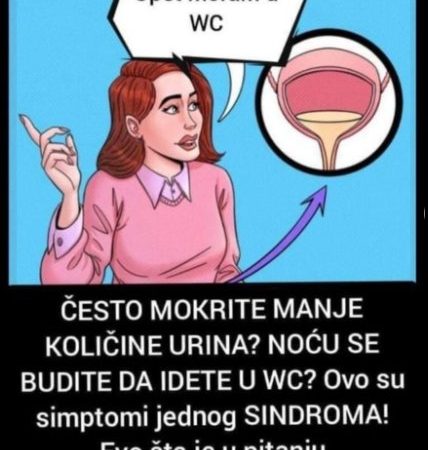 ČESTO MOKRITE MANJE KOLIČINE URINA? NOĆU SE BUDITE DA IDETE U WC? Ovo su simptomi jednog SINDROMA! Evo šta je u pitanju