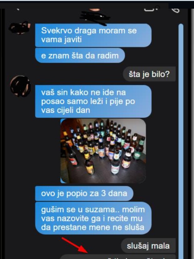 MUŽ KAKO NE IDE NA POSAO SAMO PIJE, LEŽI U KUĆI: Javila sam se njegovoj MAMI ZA SAVJET, KAD MI JE OVO NAPISALA POZLILO MI