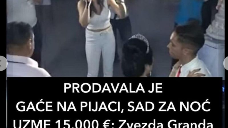 PRODAVALA JE GAĆE NA PIJACI, SAD ZA NOĆ UZME 15.000 €: Zvezda Granda sada hara estradom, roditelji htjeli da je se odreknu ZBOG OVOGA