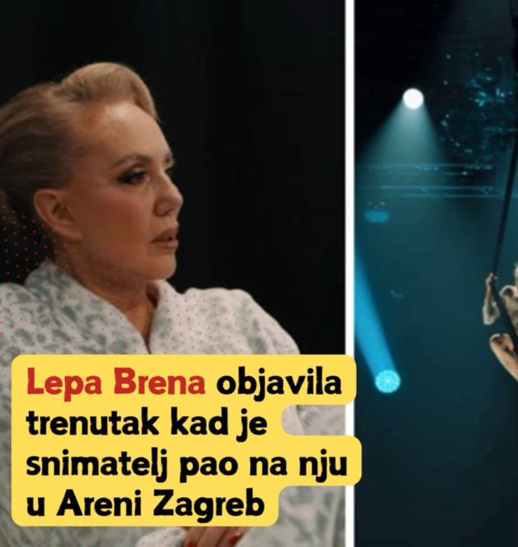 Lepa Brena objavila trenutak kad je snimatelj pao na nju u Areni Zagreb (VIDEO)