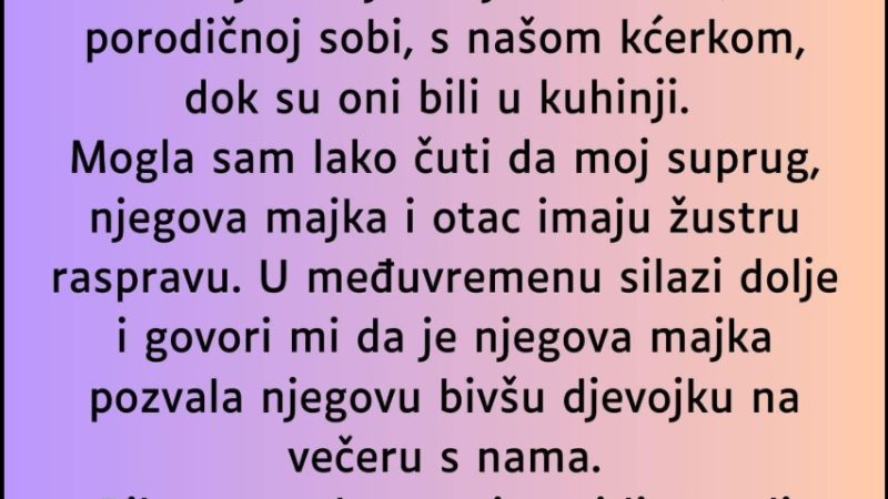 “Svekrva je uvijek voljela njegovu bivšu djevojku…”