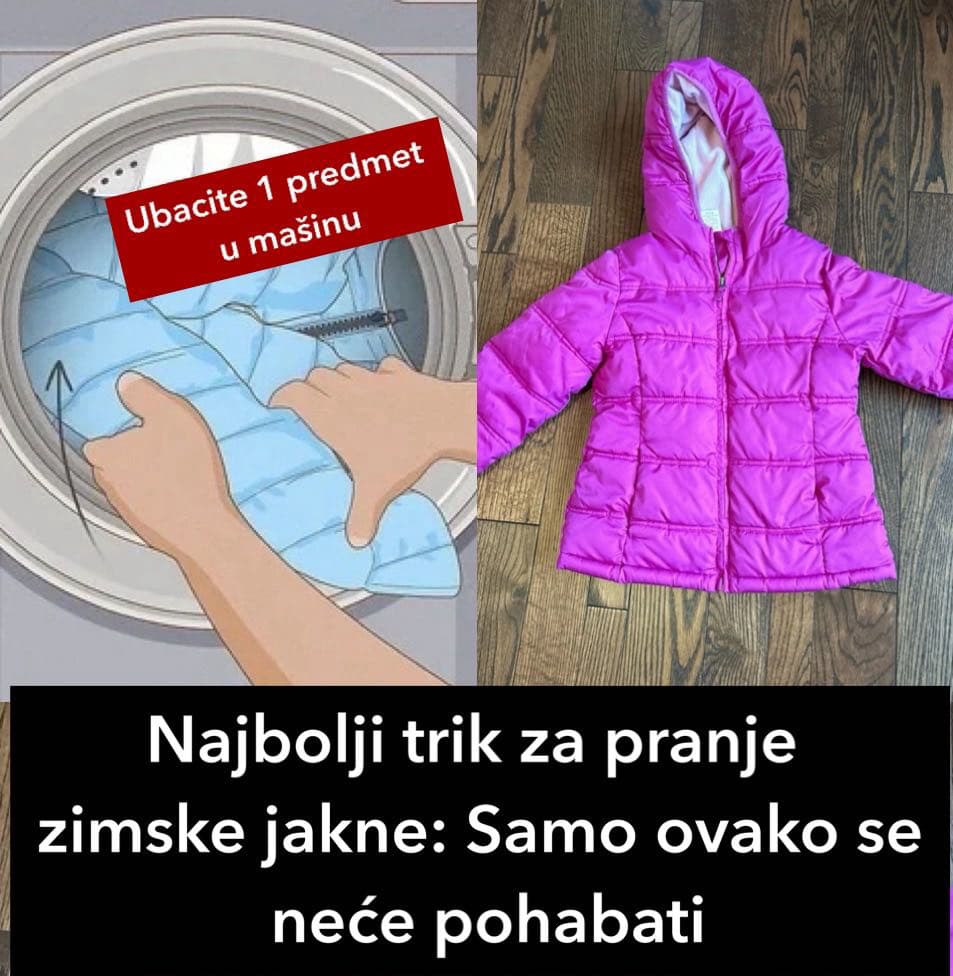 EVO KAKO DA OPERETE ZIMSKU JAKNU: Stavite ovaj predmet u mašinu i neće se pohabati ni oštetiti