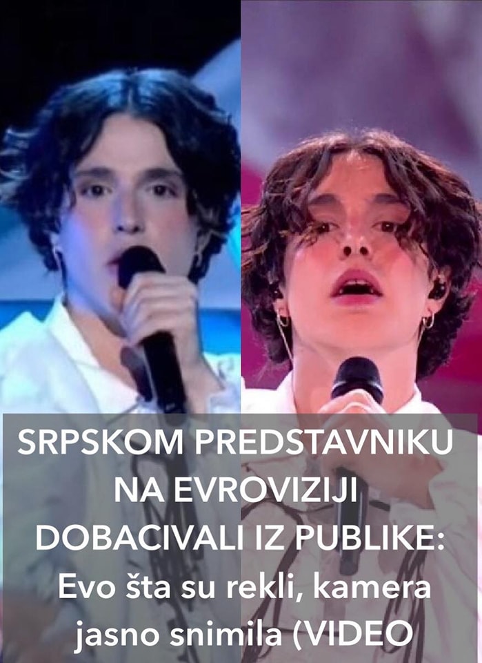 SRPSKOM PREDSTAVNIKU NA EVROVIZIJI DOBACIVALI IZ PUBLIKE: