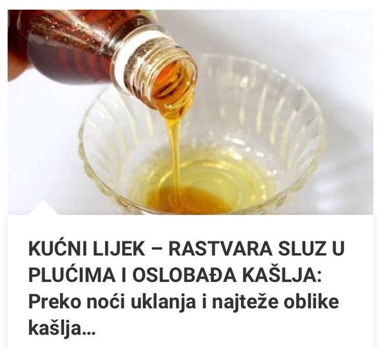 POGLEDAJTE KOJI JE KUCNI NAJBOLJI LIJEK !