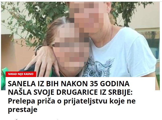 SANELA IZ BIH NAKON 35 GODINA NAŠLA SVOJE DRUGARICE IZ SRBIJE: Prelepa priča o prijateljstvu koje ne prestaje