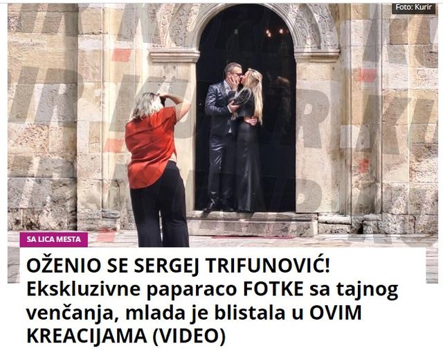 OŽENIO SE SERGEJ TRIFUNOVIĆ! Ekskluzivne paparaco FOTKE sa tajnog venčanja, mlada je blistala u OVIM KREACIJAMA (VIDEO)