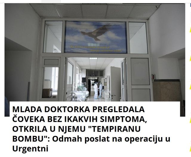 MLADA DOKTORKA PREGLEDALA ČOVEKA BEZ IKAKVIH SIMPTOMA, OTKRILA U NJEMU “TEMPIRANU BOMBU”: Odmah poslat na operaciju u Urgentni