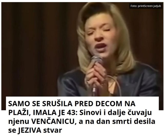 SAMO SE SRUŠILA PRED DECOM NA PLAŽI, IMALA JE 43: Sinovi i dalje čuvaju njenu VENČANICU, a na dan smrti desila se JEZIVA stvar