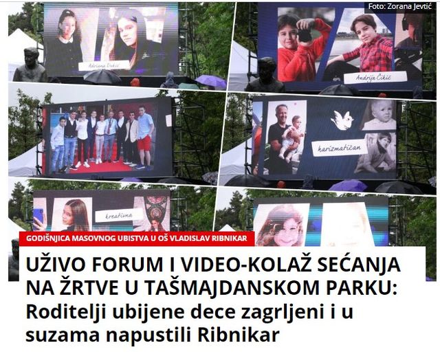 TUŽNI PRIZORI ISPRED “RIBNIKARA” I NA TAŠMAJDANU: Roditelji ubijene dece zagrljeni u suzama, Vučević s ministrima odao poštu FOTO