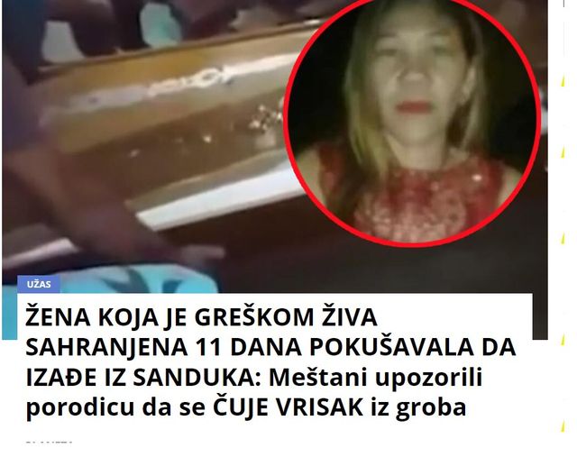 ŽENA KOJA JE GREŠKOM ŽIVA SAHRANJENA 11 DANA POKUŠAVALA DA IZAĐE IZ SANDUKA: Meštani upozorili porodicu da se ČUJE VRISAK iz groba