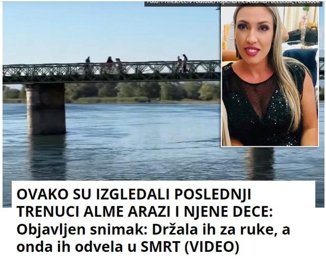 OVAKO SU IZGLEDALI POSLEDNJI TRENUCI ALME ARAZI I NJENE DECE: Objavljen snimak: Držala ih za ruke, a onda ih odvela u SMRT (VIDEO)