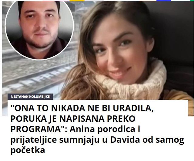 “ONA TO NIKADA NE BI URADILA, PORUKA JE NAPISANA PREKO PROGRAMA”: Anina porodica i prijateljice sumnjaju u Davida od samog početka