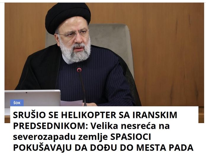 SRUŠIO SE HELIKOPTER SA IRANSKIM PREDSEDNIKOM: Velika nesreća na severozapadu zemlje SPASIOCI POKUŠAVAJU DA DOĐU DO MESTA PADA