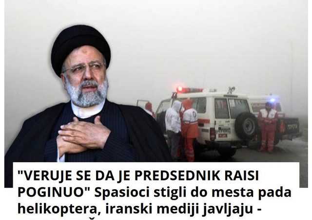 “VERUJE SE DA JE PREDSEDNIK RAISI POGINUO” Spasioci stigli do mesta pada helikoptera, iranski mediji javljaju – NEMA PREŽIVELIH!