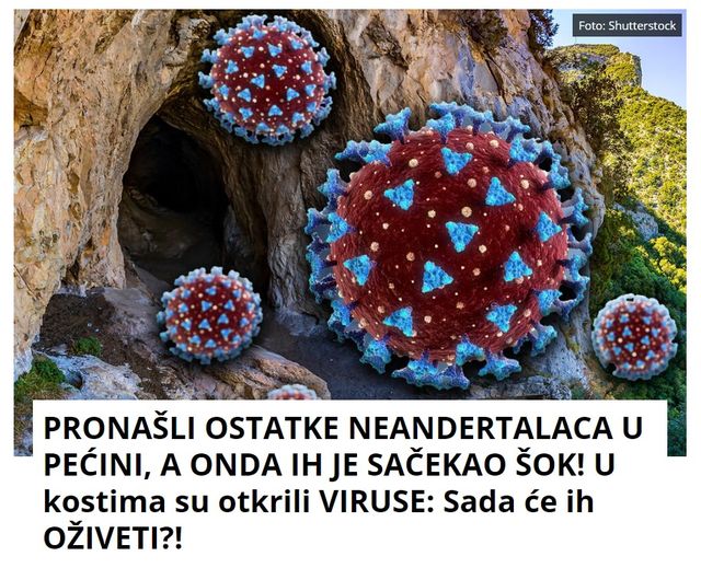 PRONAŠLI OSTATKE NEANDERTALACA U PEĆINI, A ONDA IH JE SAČEKAO ŠOK! U kostima su otkrili VIRUSE: Sada će ih OŽIVETI?!