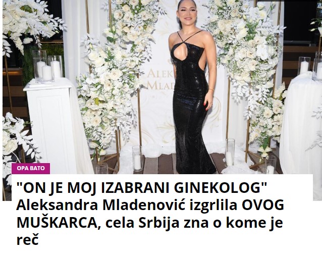 “ON JE MOJ IZABRANI GINEKOLOG” Aleksandra Mladenović izgrlila OVOG MUŠKARCA, cela Srbija zna o kome je reč