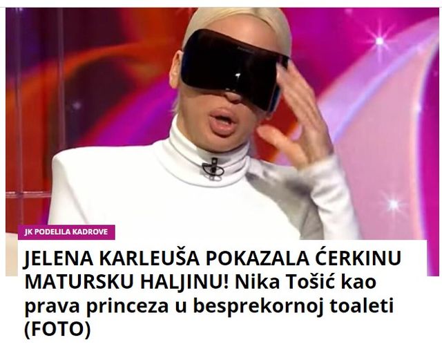 JELENA KARLEUŠA POKAZALA ĆERKINU MATURSKU HALJINU! Nika Tošić kao prava princeza u besprekornoj toaleti (FOTO)