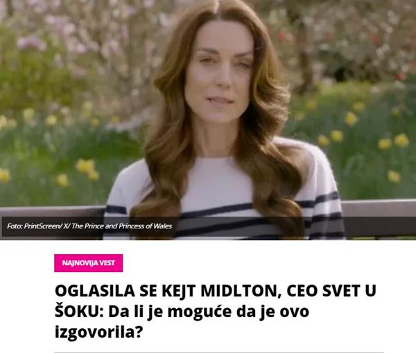 OGLASILA SE KEJT MIDLTON, CEO SVET U ŠOKU: Da li je moguće da je ovo izgovorila?