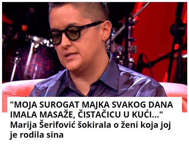 “MOJA SUROGAT MAJKA SVAKOG DANA IMALA MASAŽE, ČISTAČICU U KUĆI…” Marija Šerifović šokirala o ženi koja joj je rodila sina