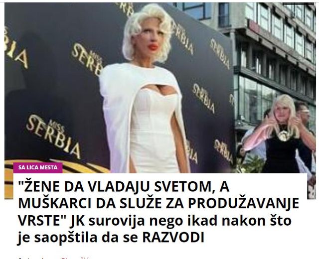 “ŽENE DA VLADAJU SVETOM, A MUŠKARCI DA SLUŽE ZA PRODUŽAVANJE VRSTE” JK surovija nego ikad nakon što je saopštila da se RAZVODI