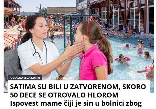 SATIMA SU BILI U ZATVORENOM, SKORO 50 DECE SE OTROVALO HLOROM Ispovest mame čiji je sin u bolnici zbog trovanja, SVIMA JE PRESELO!