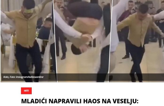 MLADIĆI NAPRAVILI HAOS NA VESELJU: Uhvatili se u kolo, a onda… (VIDEO)