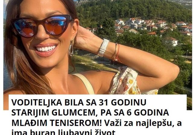 VODITELJKA BILA SA 31 GODINU STARIJIM GLUMCEM, PA SA 6 GODINA MLAĐIM TENISEROM! Važi za najlepšu, a ima buran ljubavni život