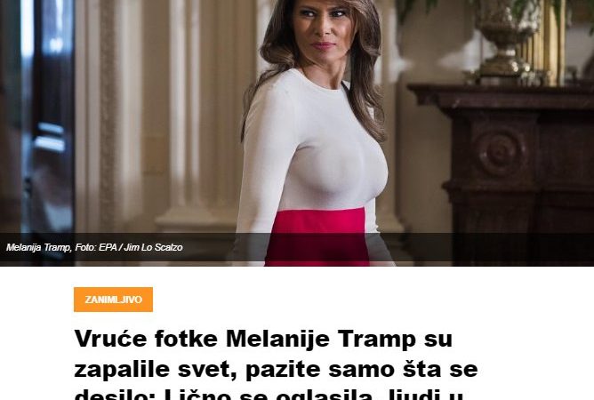 Vruće fotke Melanije Tramp su zapalile svet, pazite samo šta se desilo: Lično se oglasila, ljudi u totalnom šoku!