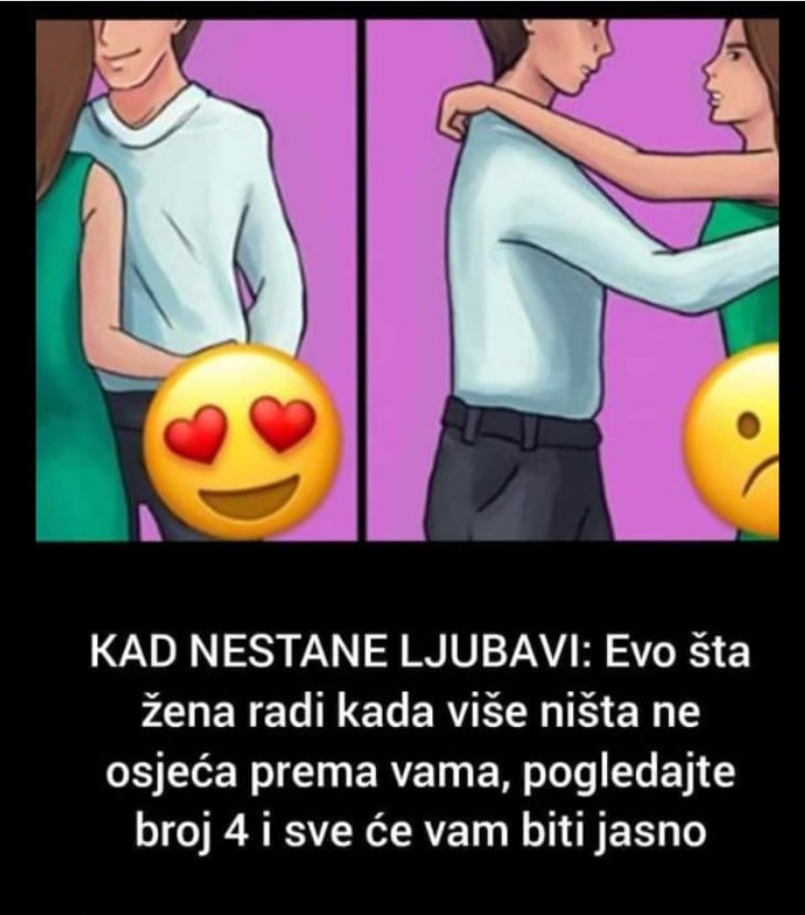 KAD NESTANE LJUBAVI: Evo šta žena radi kada više ništa ne osjeća prema vama, pogledajte broj 4 i sve će vam biti jasno