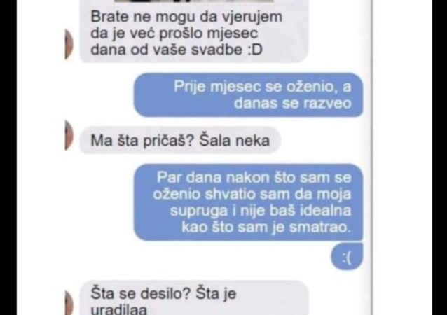 MOJ DRUG SE OŽENIO PRIJE MJESEC, A DANAS SE RAZVODI: Kad mi je poslao sliku svoje žene, MUKA MI DOŠLA, EVO ŠTA JE URADILA DAN PRIJE SVADBE