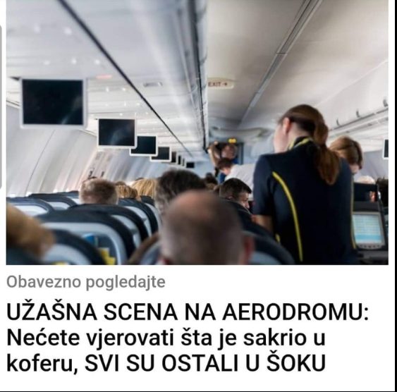 UŽAŠNA SCENA NA AERODROMU: Nećete vjerovati šta je sakrio u koferu, SVI SU OSTALI U ŠOKU