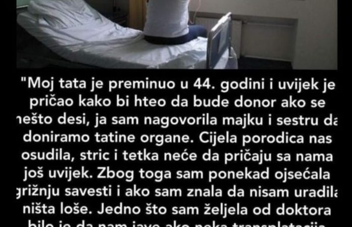 “Moj tata je preminuo u 44. godini”