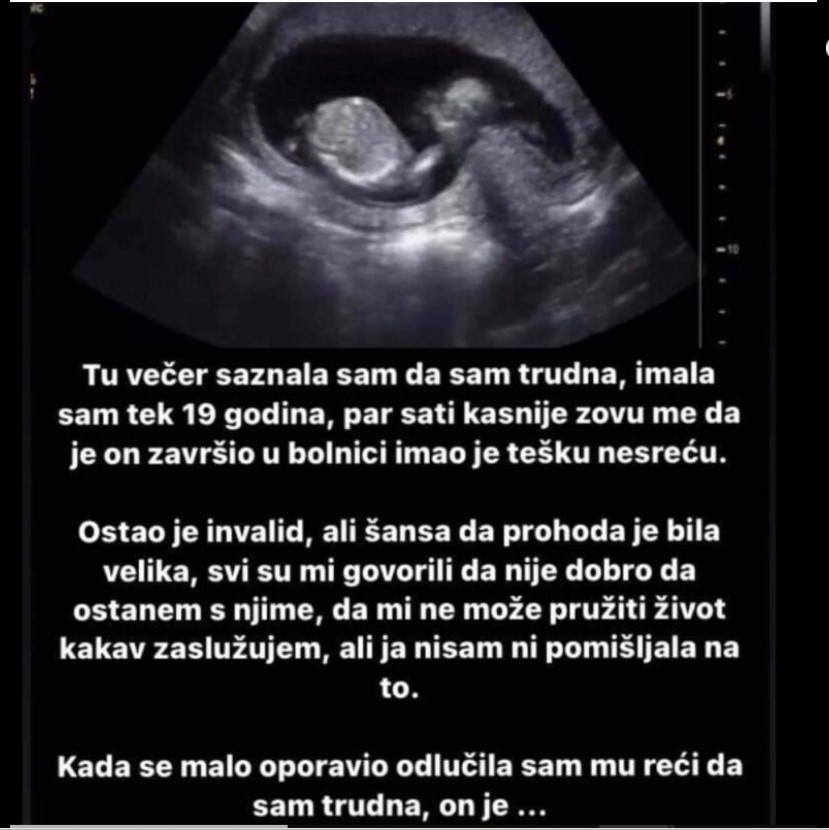 “Tu sam večer saznala da sam trudna”