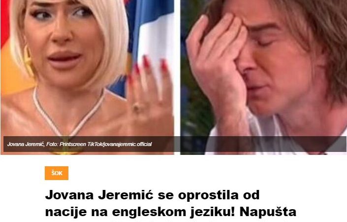 Jovana Jeremić se oprostila od nacije na engleskom jeziku! Napušta posao na Dedinju i odlazi pravo kod ovog moćnika