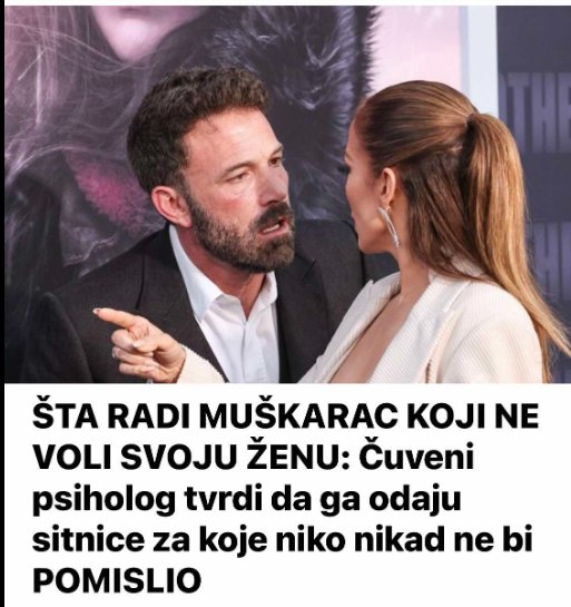 ŠTA RADI MUŠKARAC KOJI NE VOLI SVOJU ŽENU: Čuveni psiholog tvrdi da ga odaju sitnice za koje niko nikad ne bi POMISLIO