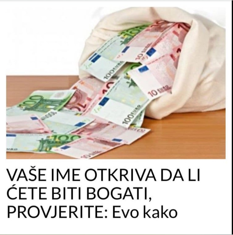 VAŠE IME OTKRIVA DA LI ĆETE BITI BOGATI, PROVJERITE: Evo kako