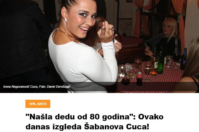 “Našla dedu od 80 godina”: Ovako danas izgleda Šabanova Cuca! Objavila slike sa matorcem o kojima svi bruje