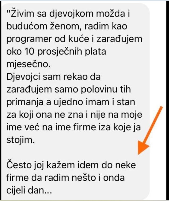 “Živim sa djevojkom možda i budućom ženom”