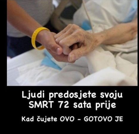 Sve počinje 72 sata prije smrti!