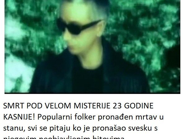 SMRT POD VELOM MISTERIJE 23 GODINE KASNIJE! Popularni folker pronađen mrtav u stanu, svi se pitaju ko je pronašao svesku s njegovim neobjavljenim hitovima