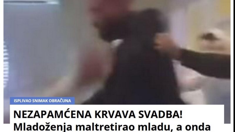 NEZAPAMĆENA KRVAVA SVADBA! Mladoženja maltretirao mladu, a onda su njena braća uzela stvar u svoje ruke: KAMERA SVE ZABELEŽILA