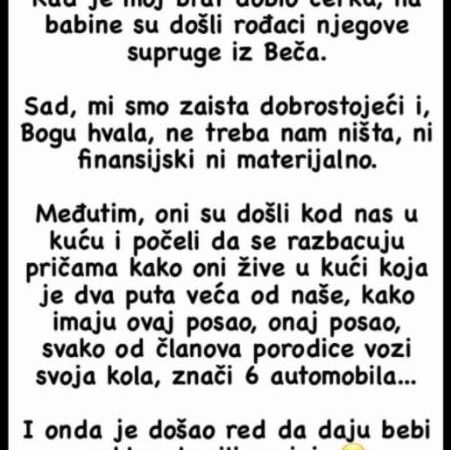 “Kad je moj brat dobio kćerku..”