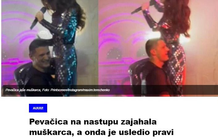 Pevačica na nastupu zajahala muškarca, a onda je usledio pravi šok! Stavio glavu na njenu intimu, pa počeo da…