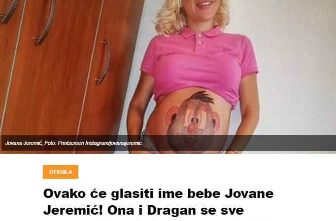 Ovako će glasiti ime bebe Jovane Jeremić! Ona i Dragan se sve dogovorili, cela javnost ovo želi da čuje