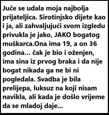 “Juče se udala moja najbolja prijateljica”