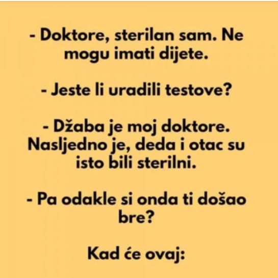 VIC: Čovjek objašnjava doktoru